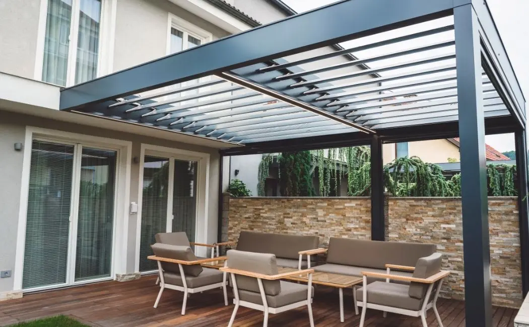 Dopracowana pergola na taras