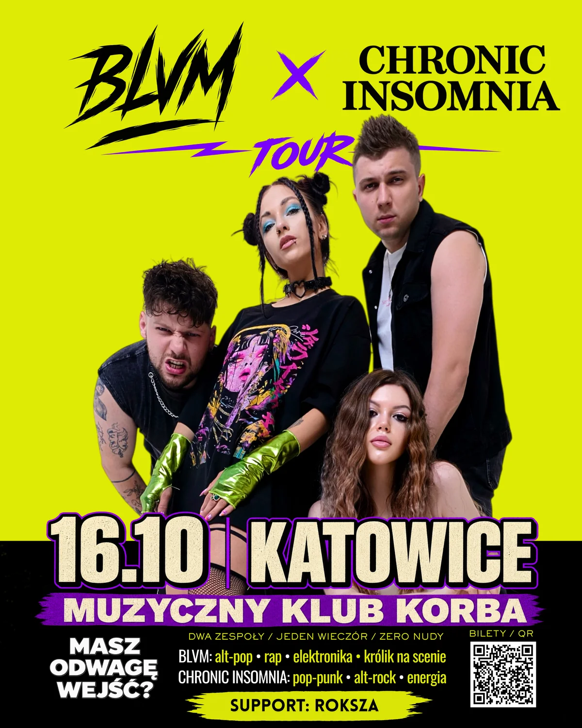 Obraz do artykułu: BLVM i Chronic Insomnia ruszają w Polskę. Pierwszy koncert trasy zagrają w Katowicach