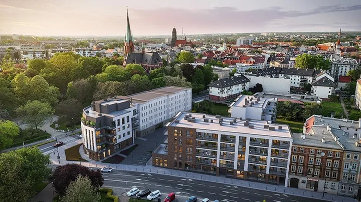 Znany lokalny deweloper dom100.eu oferuje w centrum Gliwic mieszkania o różnych metrażach