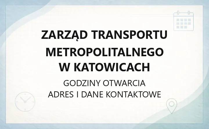 Zarząd Transportu Metropolitalnego w Katowicach - kontakt, bilety, punkty obsługi