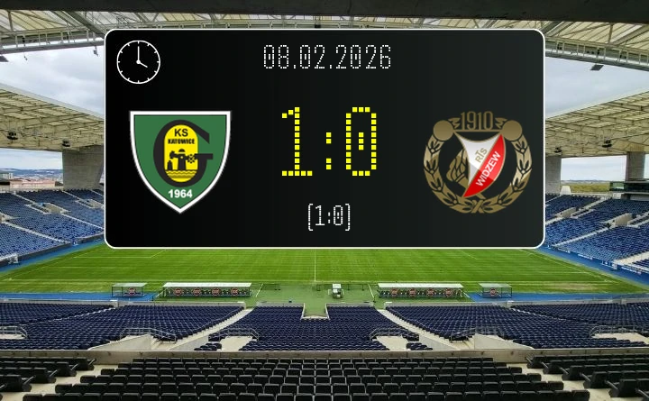 GKS Katowice - Widzew Łódź - ważna wygrana gospodarzy w meczu w Ekstraklasa