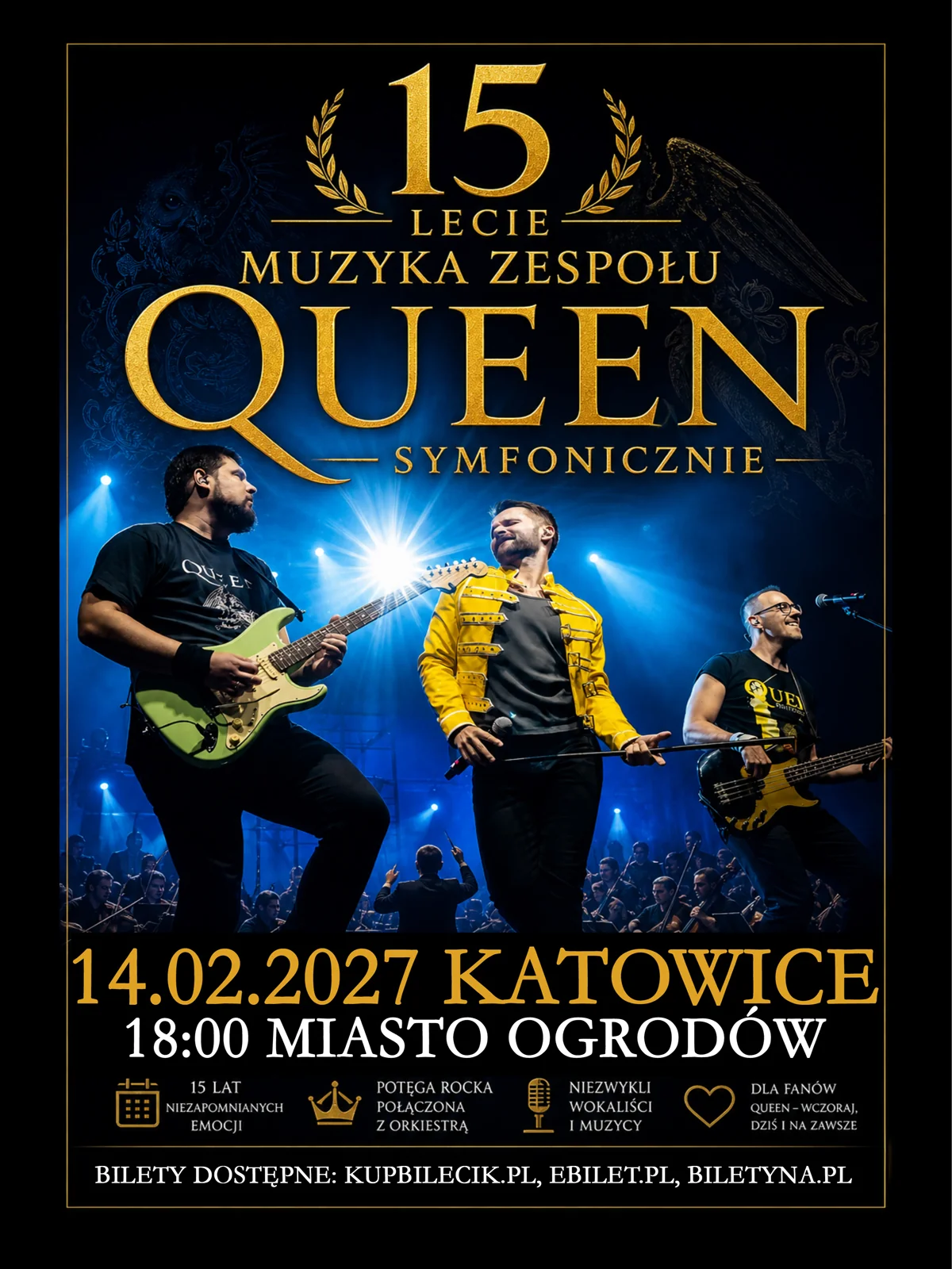 Obraz do artykułu: Queen Symfonicznie w Katowicach – walentynkowy koncert w Mieście Ogrodów