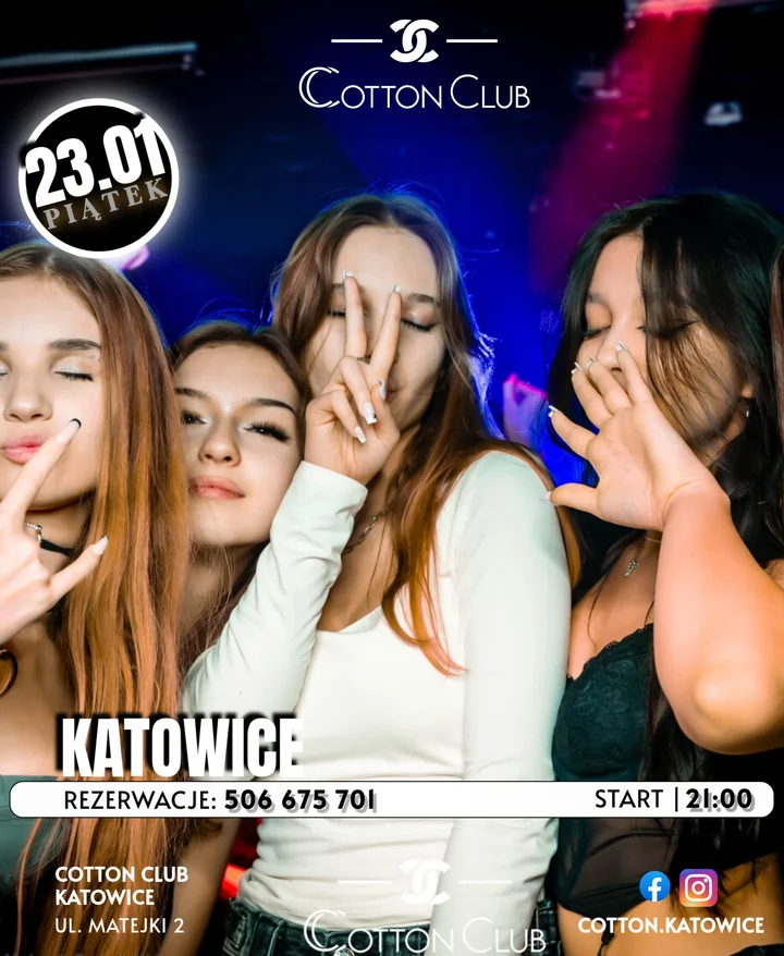 Grafika promocyjna wydarzenia Półmetek Katowice (23.01) — DJ-e, hity i dobre tempo na Matejki 2