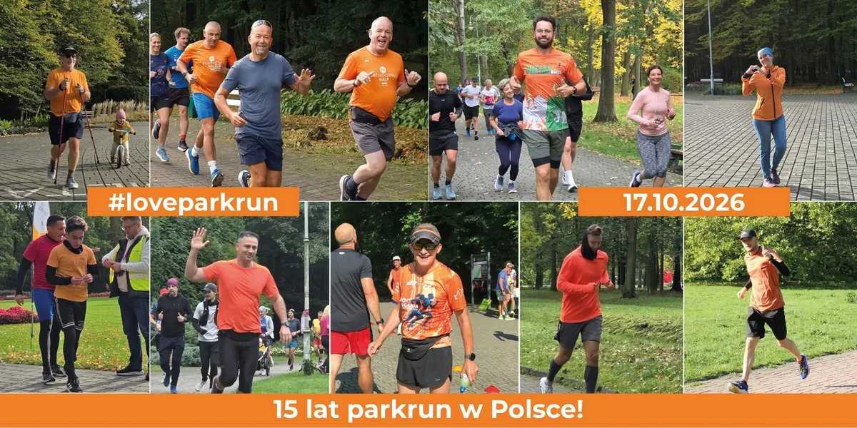 Grafika promocyjna wydarzenia 483. parkrun Katowice – urodzinowa edycja