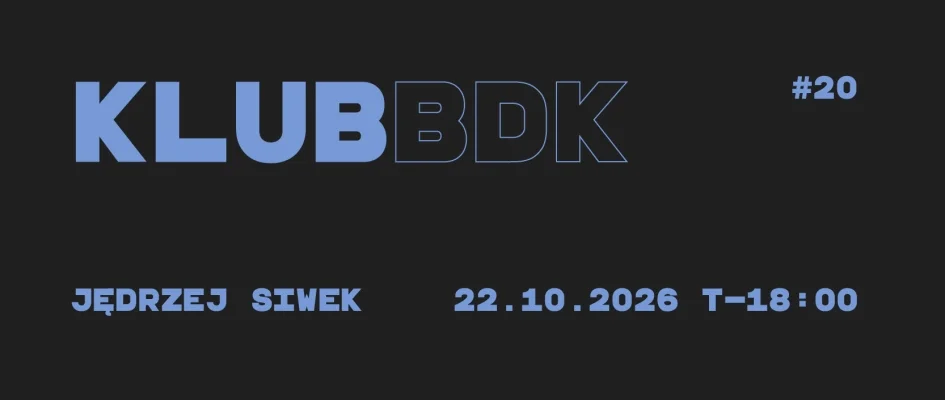 Grafika promocyjna wydarzenia Audiodyskusja KOSMOS