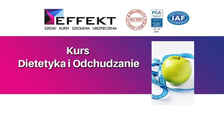Grafika promocyjna wydarzenia Dietetyka i Odchudzanie — kurs w Katowicach