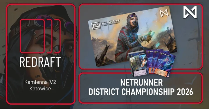 Grafika promocyjna wydarzenia District Championship @ Redraft, Katowice — turniej Standard (7 lutego 2026)