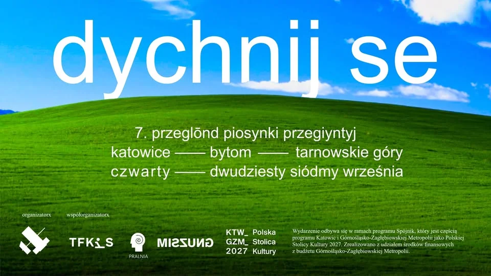 Grafika promocyjna wydarzenia Dychnij se... – 7. Przegląd Piosenki Przegiętej
