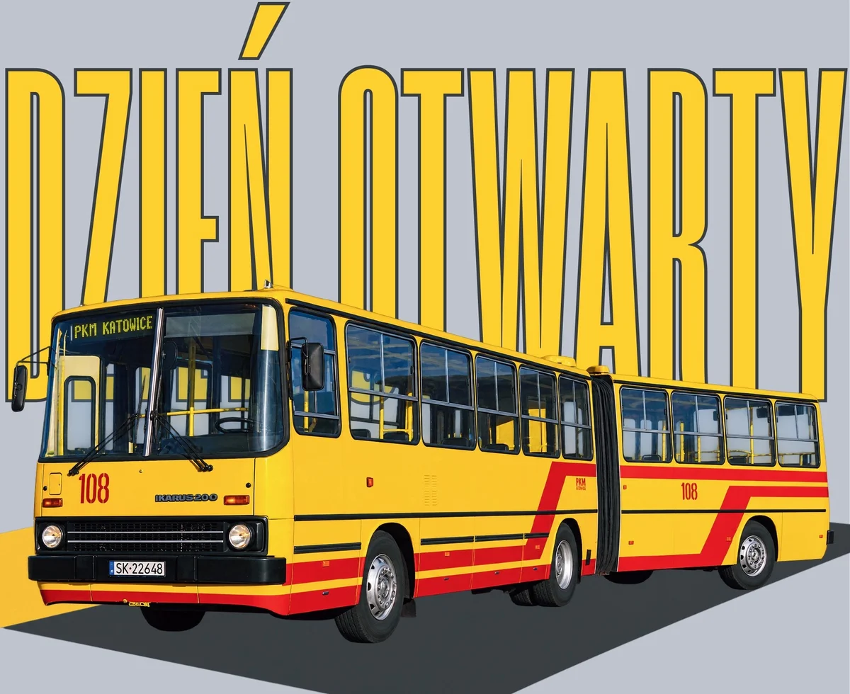 Grafika promocyjna wydarzenia Dzień Otwarty PKM Katowice