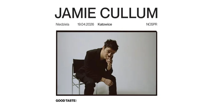 Grafika promocyjna wydarzenia Jamie Cullum — Katowice, 19 kwietnia 2026