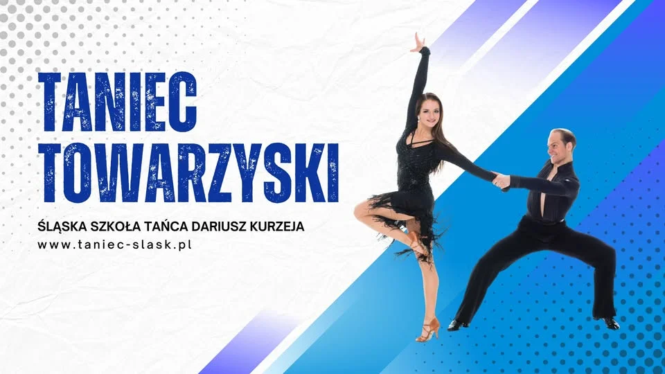 Grafika promocyjna wydarzenia Katowice – kurs tańca towarzyskiego