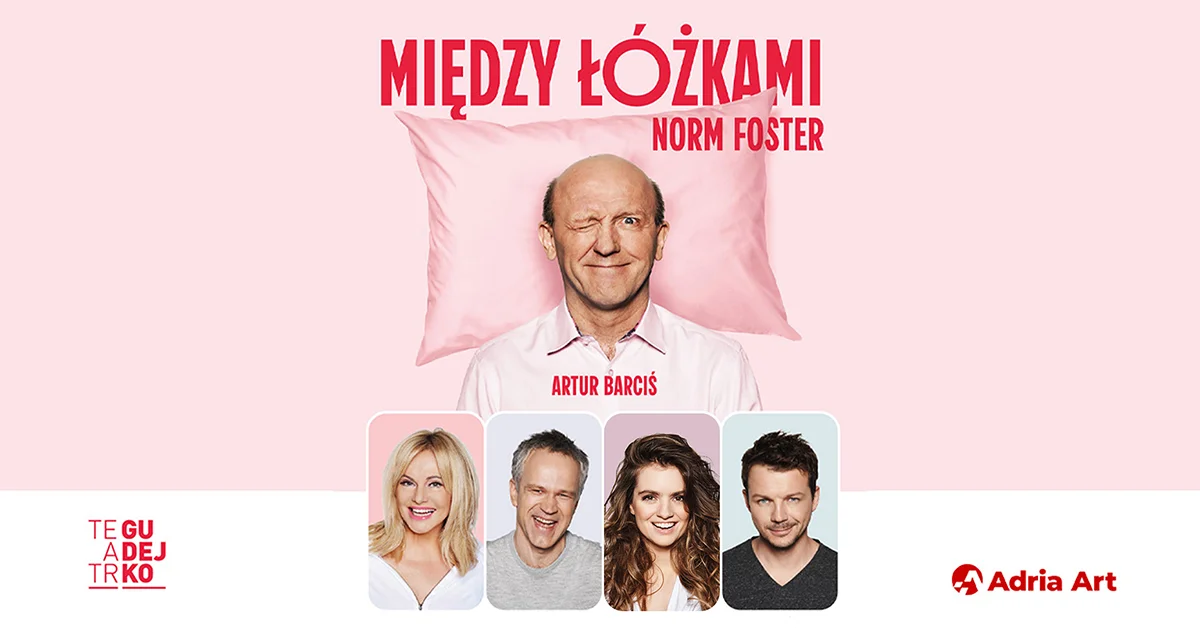 Grafika promocyjna wydarzenia Między łóżkami w Katowicach