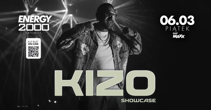 Grafika promocyjna wydarzenia KIZO ENERGY 2000 KATOWICE — showcase w Energy 2000 Katowice