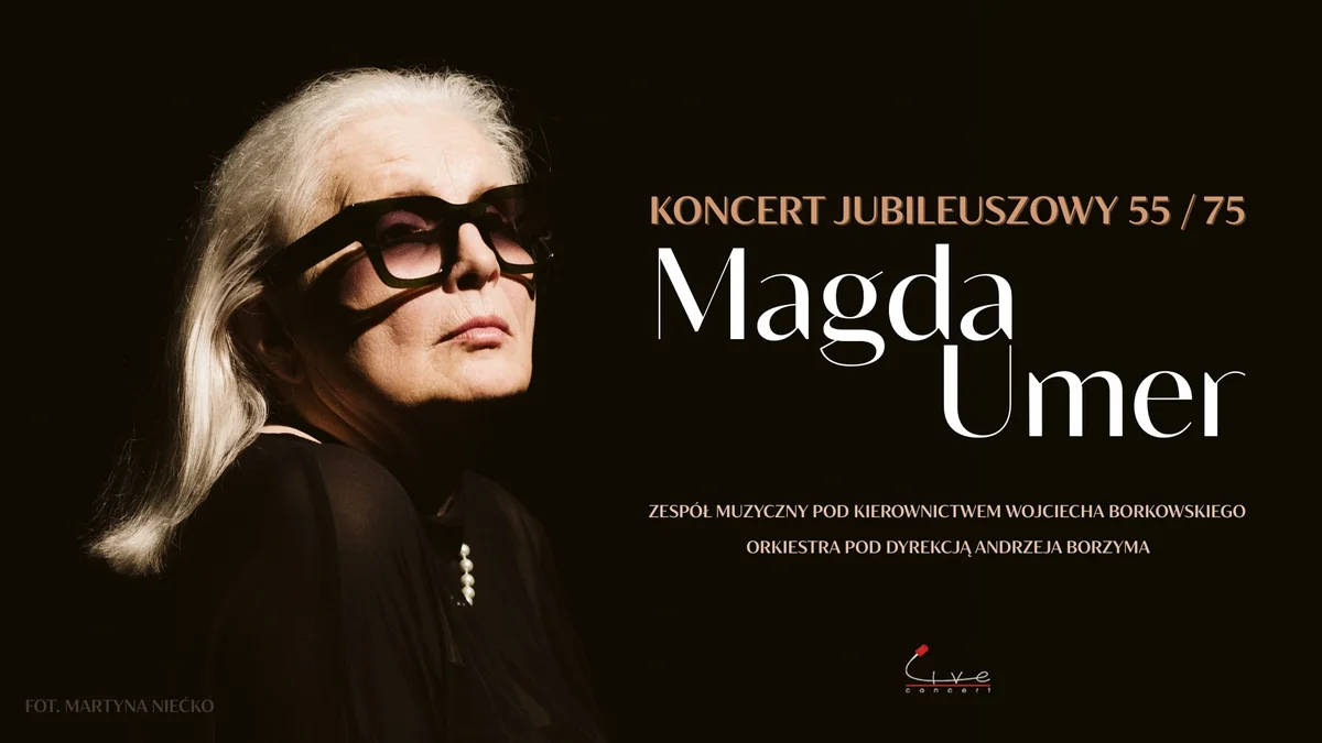 Grafika promocyjna wydarzenia Koncert jubileuszowy Magdy Umer w Katowicach
