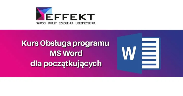Grafika promocyjna wydarzenia Kurs Obsługi programu MS Word — Katowice