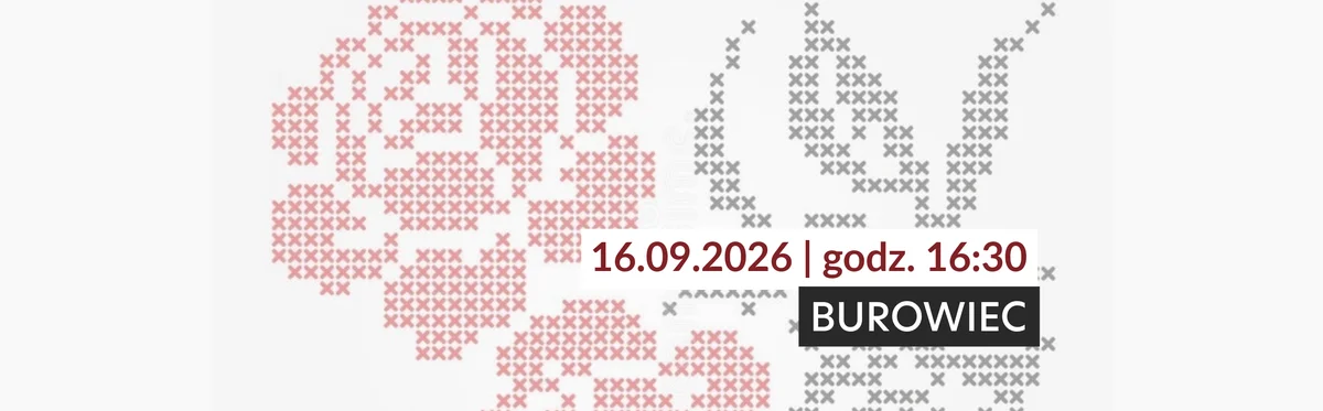 Grafika promocyjna wydarzenia Magia X – warsztaty haftu krzyżykowego