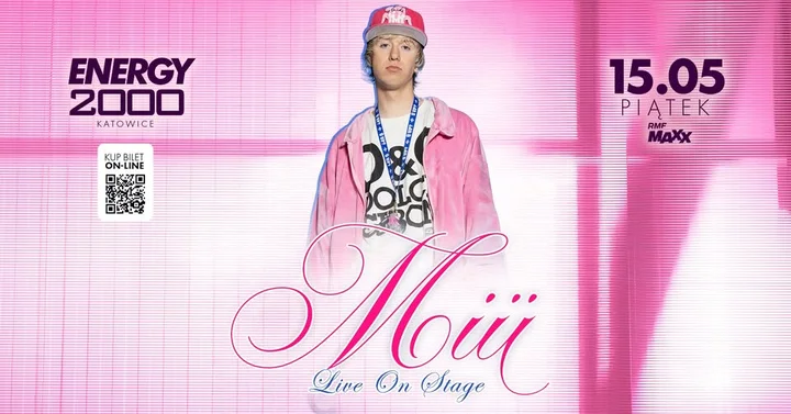 Grafika promocyjna wydarzenia MIÜ w ENERGY 2000 Katowice — showcase i noc muzyki klubowej