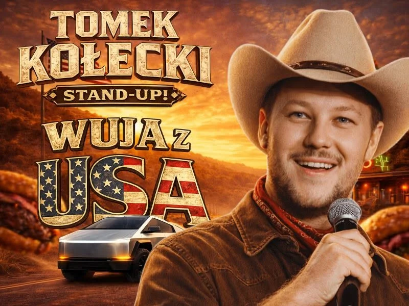 Grafika promocyjna wydarzenia Stand-up: Tomek Kołecki | Wuja z USA w Katowicach