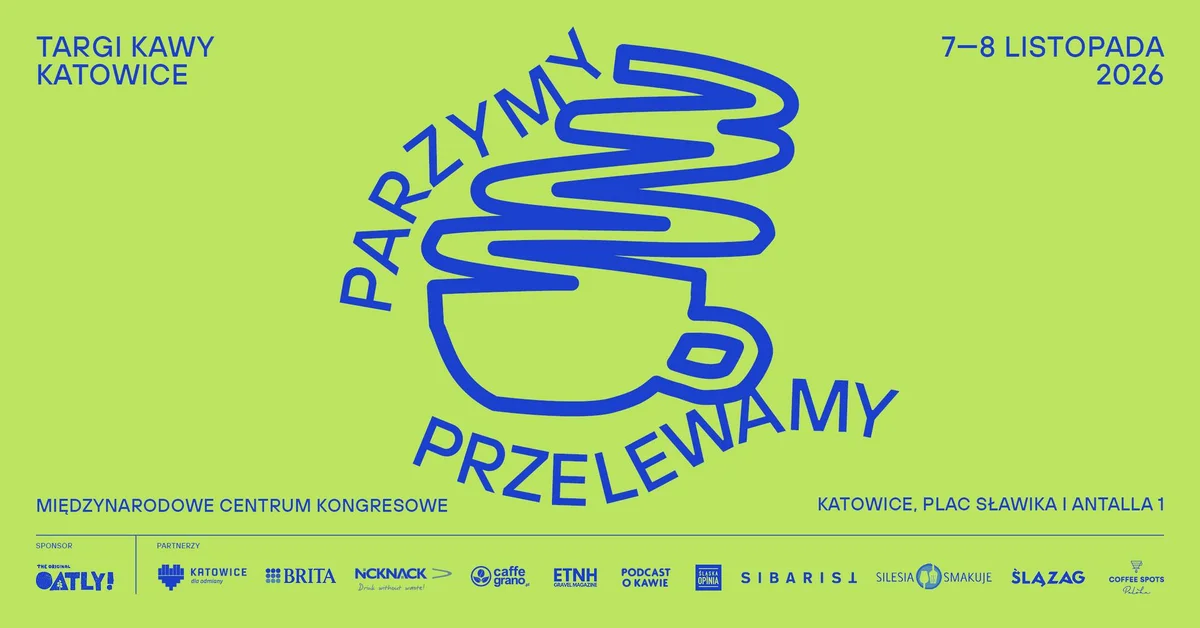 Grafika promocyjna wydarzenia Parzymy Przelewamy: targi kawy