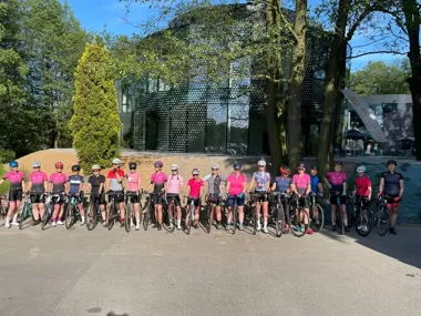 Grafika promocyjna wydarzenia Damy Na Szosach i Babska Korba w Katowicach 2026 – kobieca jazda rowerowa