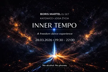 Grafika promocyjna wydarzenia Inner Tempo — immersyjny wieczór tańca wolnego w Katowicach
