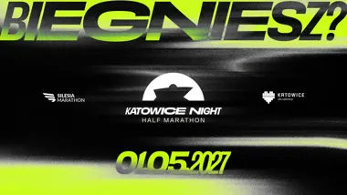 Grafika promocyjna wydarzenia Katowice Night Half Marathon