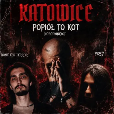 Grafika promocyjna wydarzenia KONCERT Katowice: popiół to kot x Boneless Terror x Y$57 x nobodyinfact – Klub Korba