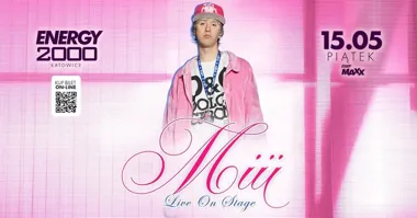 Grafika promocyjna wydarzenia MIÜ w ENERGY 2000 Katowice — showcase i noc muzyki klubowej