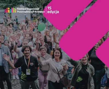 Grafika promocyjna wydarzenia XV Festiwal Organizacji Pozarządowych