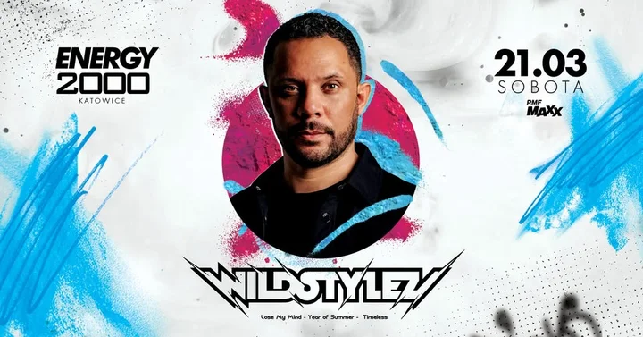 Grafika promocyjna wydarzenia WILDSTYLEZ w Energy 2000 Katowice — live mix i hardstyleowa noc, 21 marca 2026
