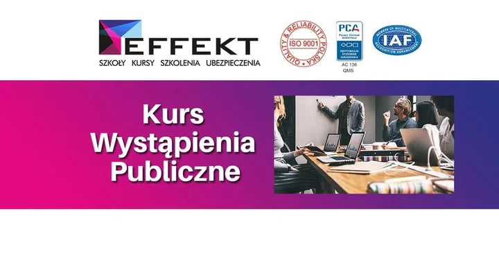 Obrazek przedstawia grafikę promocyjną wydarzenia Szkolenie: sztuka wystąpień publicznych w Katowicach