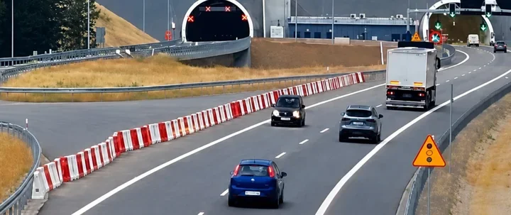 Nawigacja podsuwa zły manewr na S1. Przy tunelach robi się naprawdę groźnie