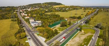 Przy DK86 w Będzinie powstały nowe ekrany. Najwyższy ma 7 metrów
