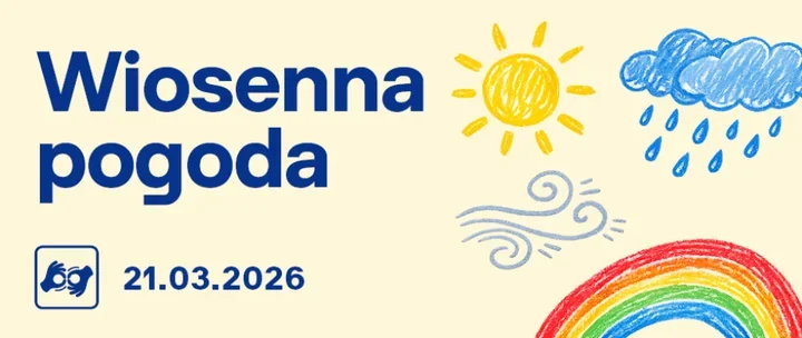 Wiosenna pogoda - papier i język migowy zaprasza dzieci do tworzenia