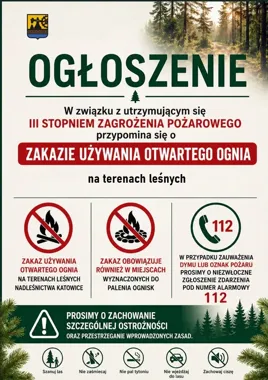 Katowickie lasy są dziś wyjątkowo suche. Miasto ostrzega przed jednym błędem
