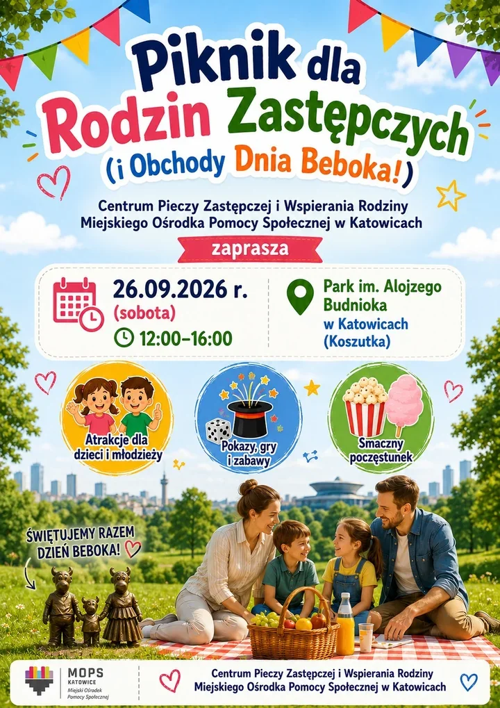 Rodziny zastępcze spotkają się w parku. W planie także Dzień Beboka