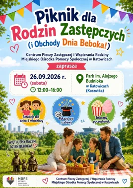 Rodziny zastępcze spotkają się w parku. W planie także Dzień Beboka