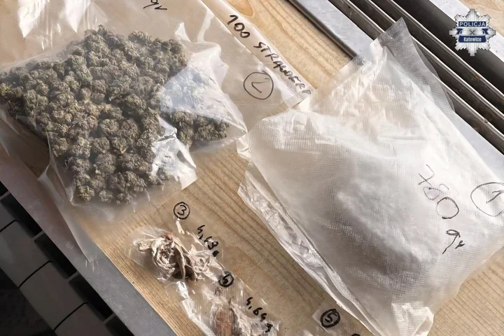 Blisko kilogram narkotyków w Katowicach - policja zatrzymała 36-latka