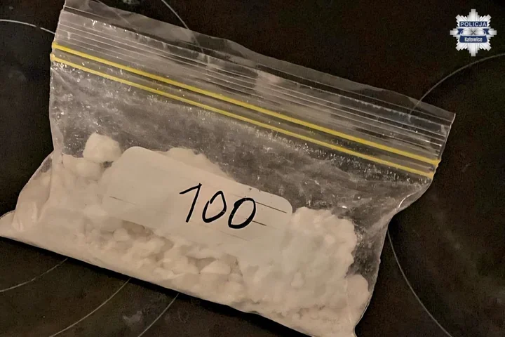 Pasażer przy kontroli drogowej miał ponad 1000 działek narkotyków