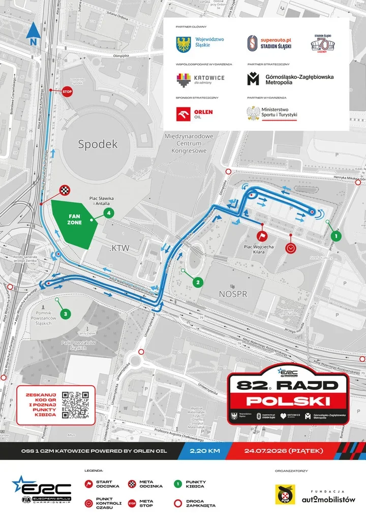 Rajd Polski w Katowicach - centrum miasta czekają utrudnienia