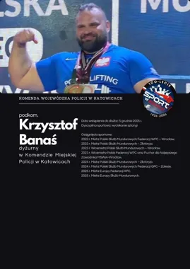 Katowicki policjant wycisnął 242,5 kg. Teraz został nominowany