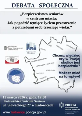 Komisariat zaprasza seniorów - debata ma zmienić bezpieczeństwo centrum