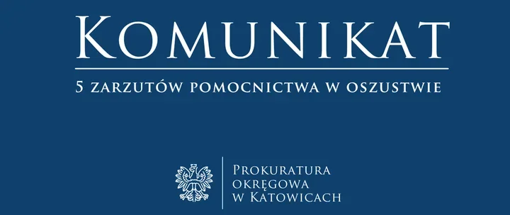 Pięć zarzutów pomocnictwa w oszustwie. 51-latek trafił do aresztu